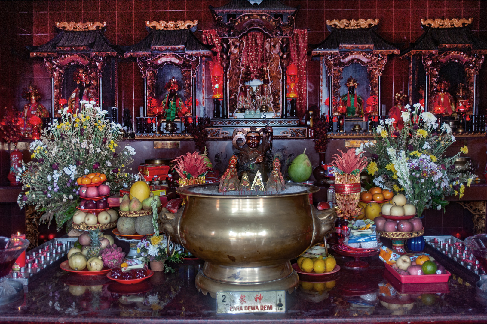 Devotion and worship to deity Dewi
