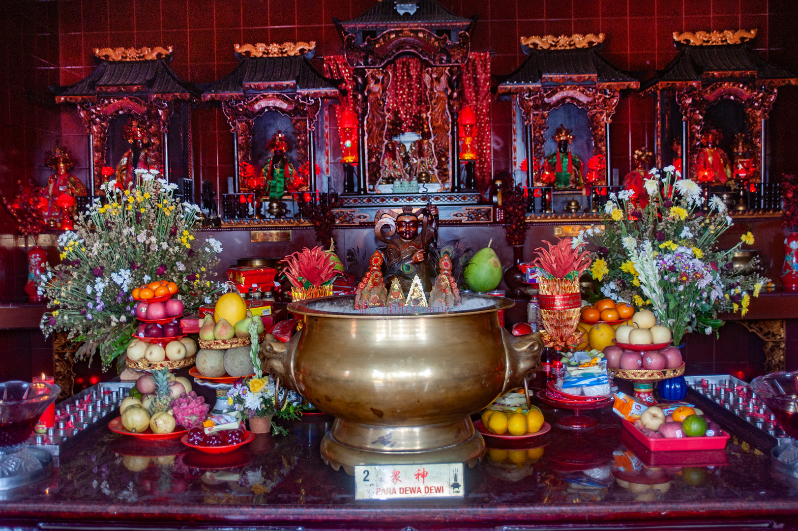 Devotion and worship to deity Dewi