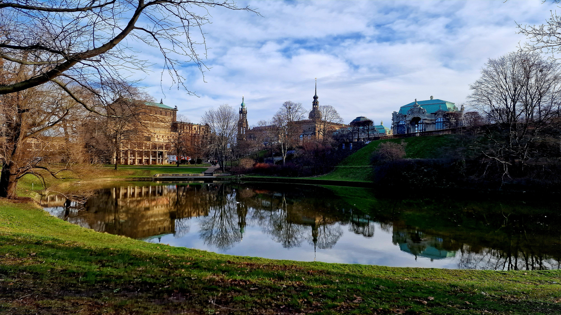 Dezember 2023 am Zwingerteich in Dresden