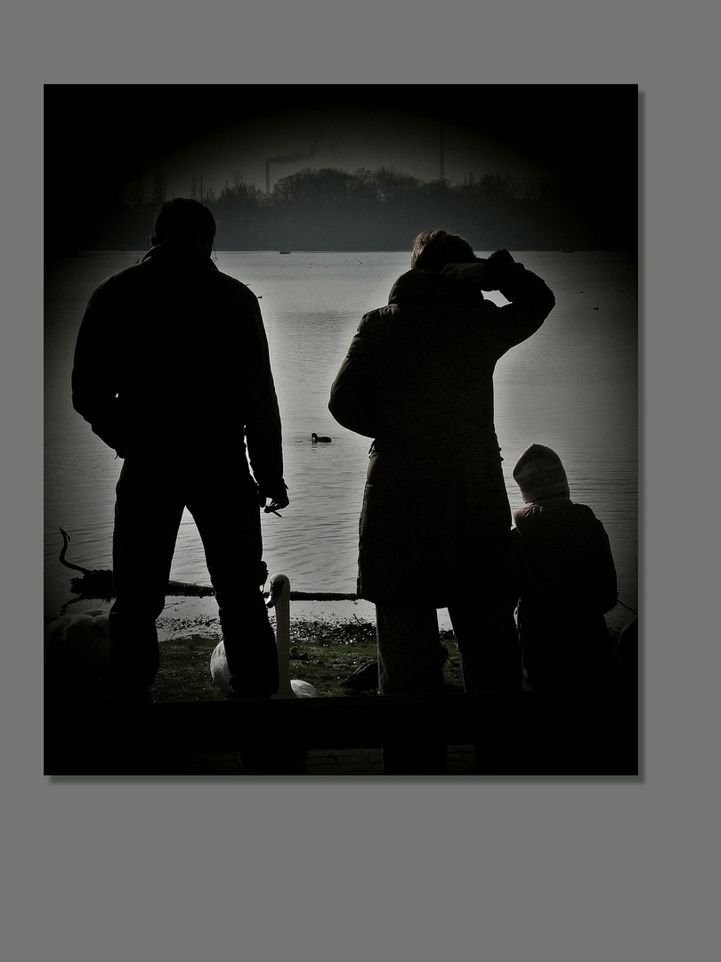 Dezember - Familie am See