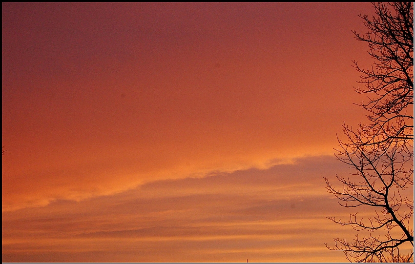 Dezember Sonnenaufgang