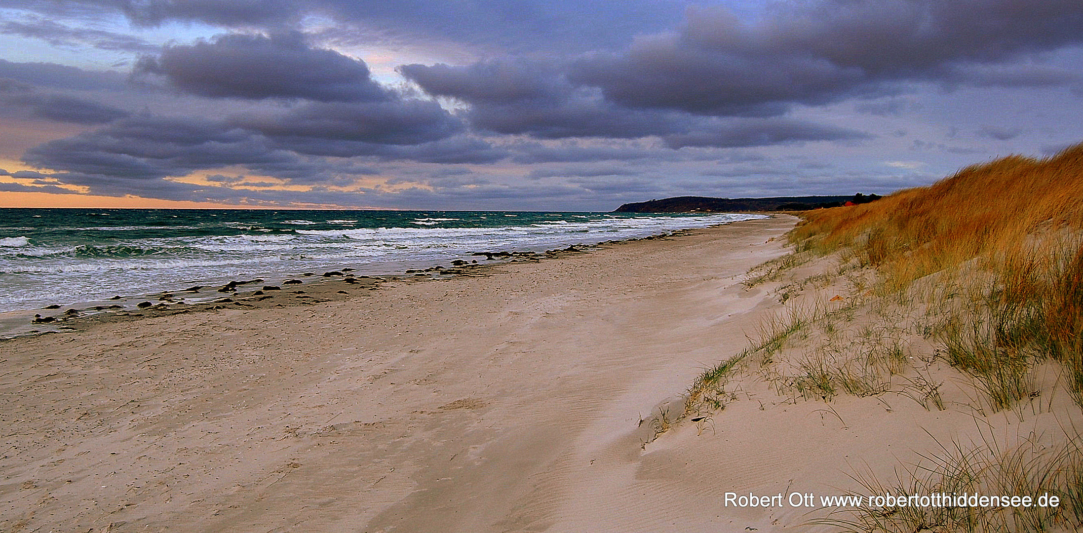 Dezemberabend am Strand