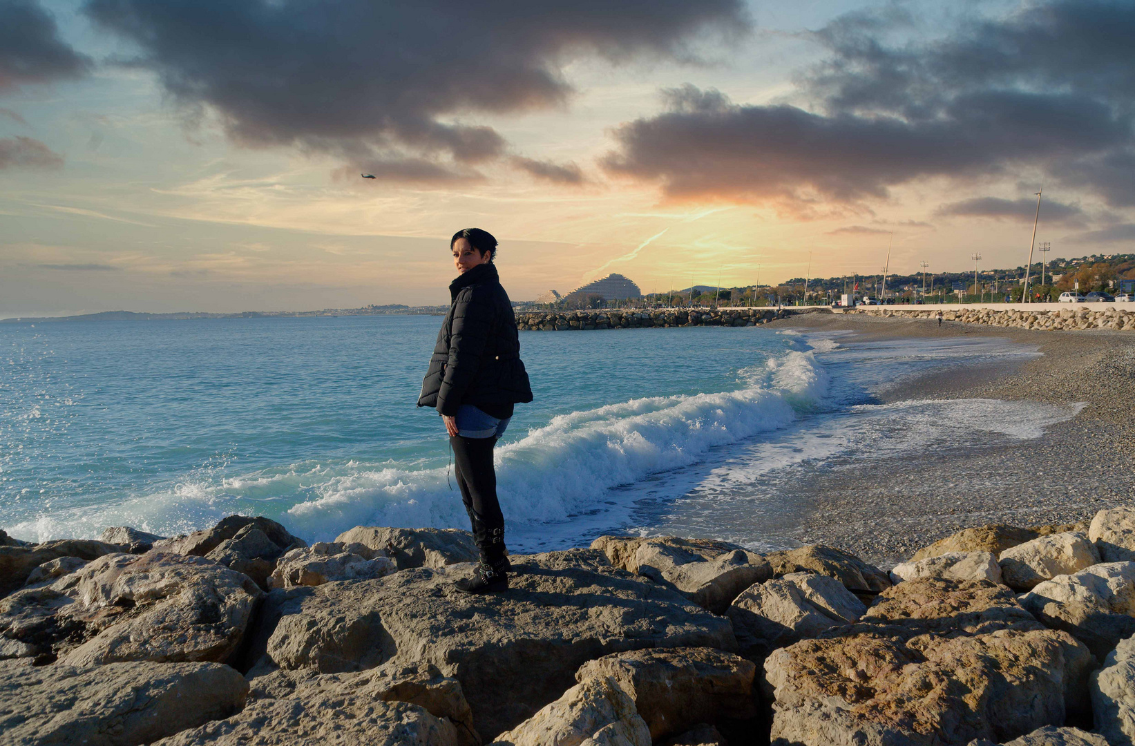 Dezemberabend in Cagnes-sur-mer