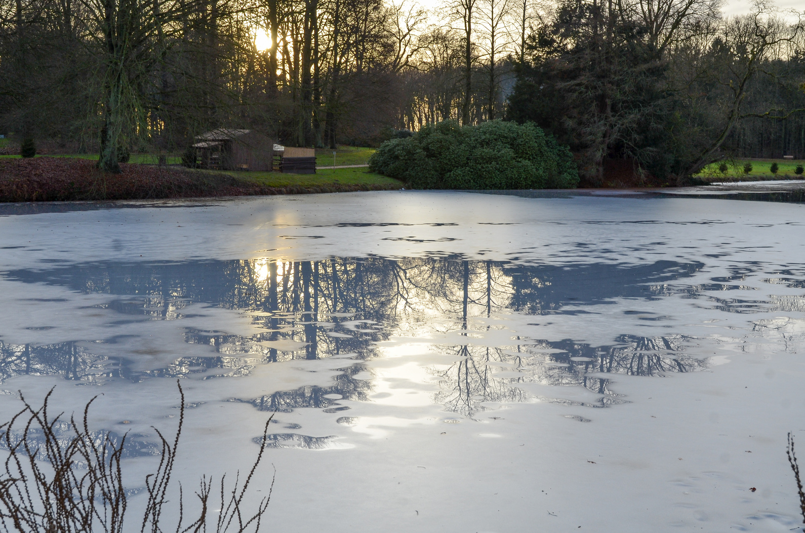 Dezemberstimmung im Schloßpark Dyck