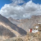 dhankar gompa vallée de Spiti , Inde .