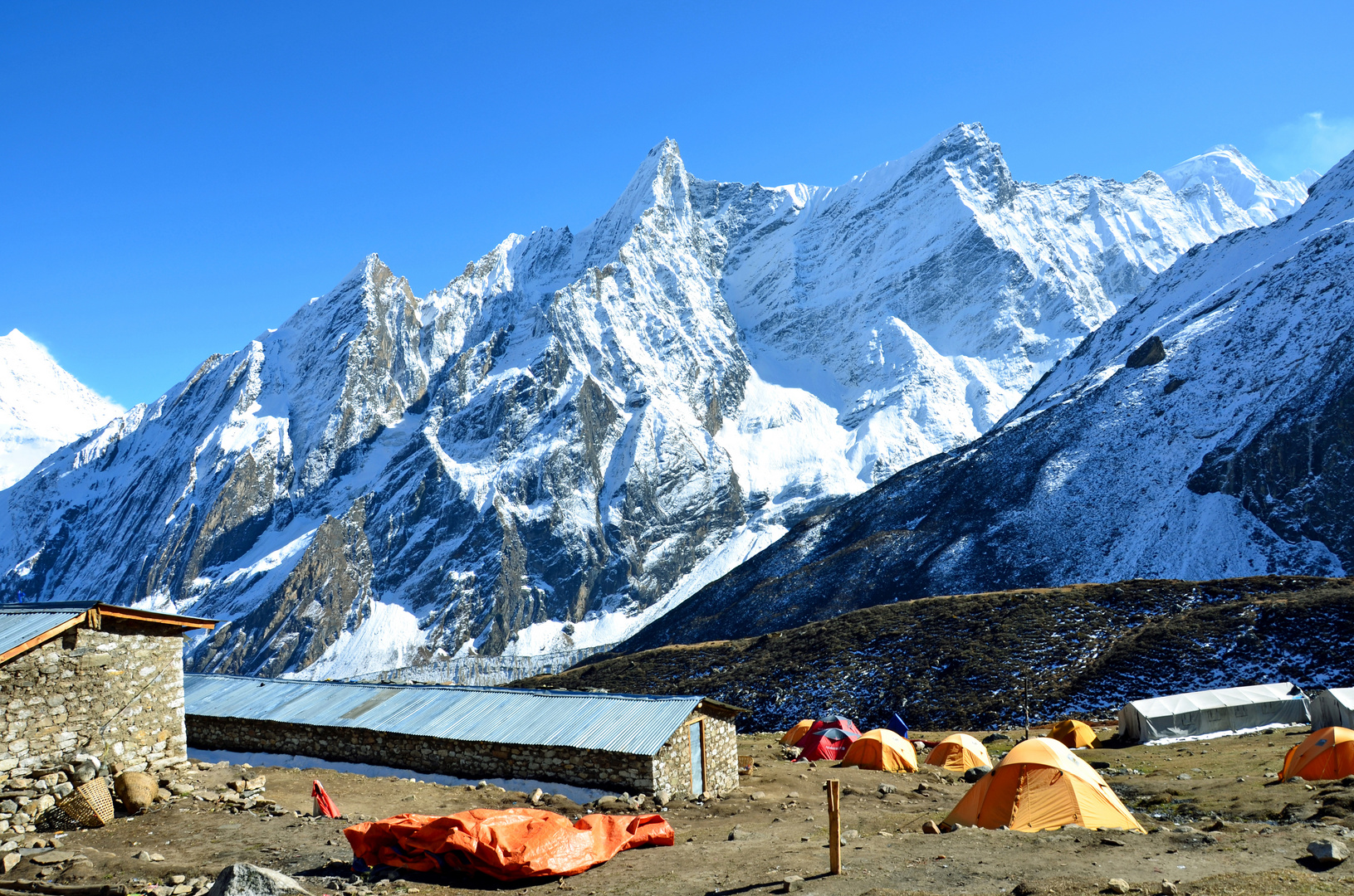 Dharamsala (4470 m) in der Manaslu-Region