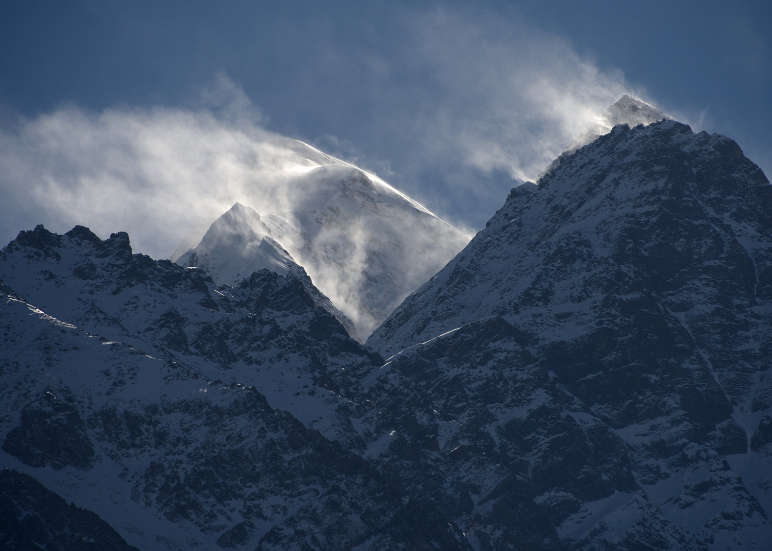 Dhaulagiri - Schneefahnen