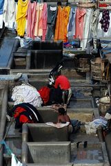 Dhobi Ghat Washing Station; Mumbai, India, April 2009