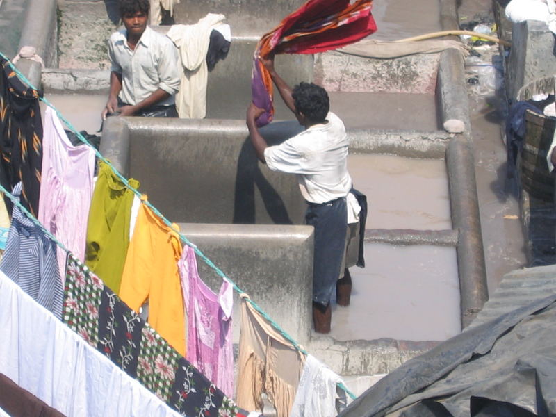 Dhobi Ghat Washing Station (Mumbai, India, March 2006)