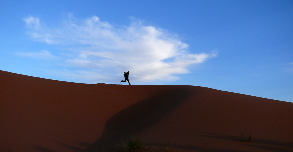 Di corsa sulle dune ( Marocco)