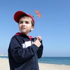 Dia de Cometa en las playa de Barcelona