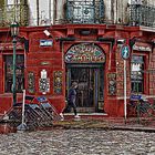 Día de lluvia en La Boca