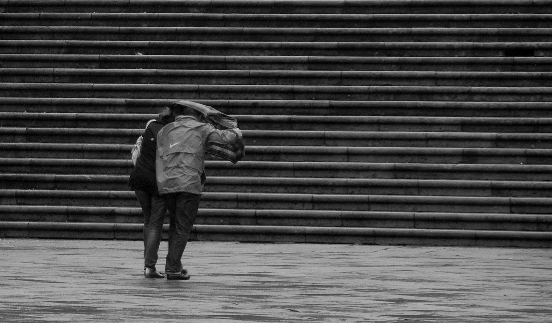 día de lluvia en La Quintana