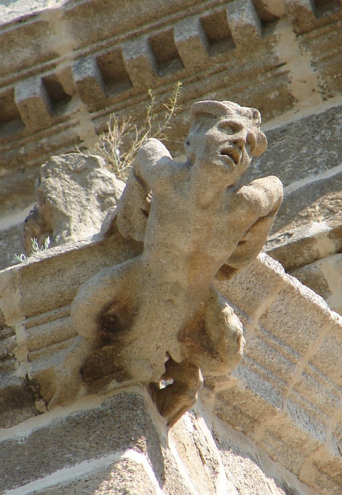 Diablo (I) Catedral de Coria (Cáceres) Gárgola