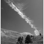 diagonale Wolken. Fontgillarde, August 2011