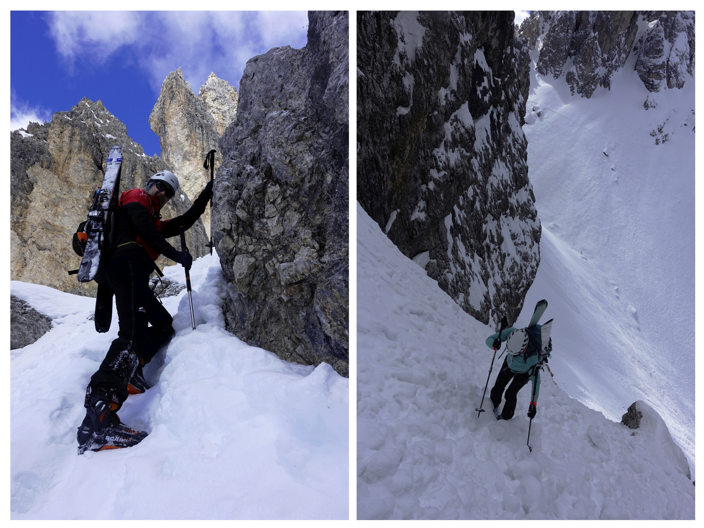 Diavolo-Rinne Dolomiten 50-55°