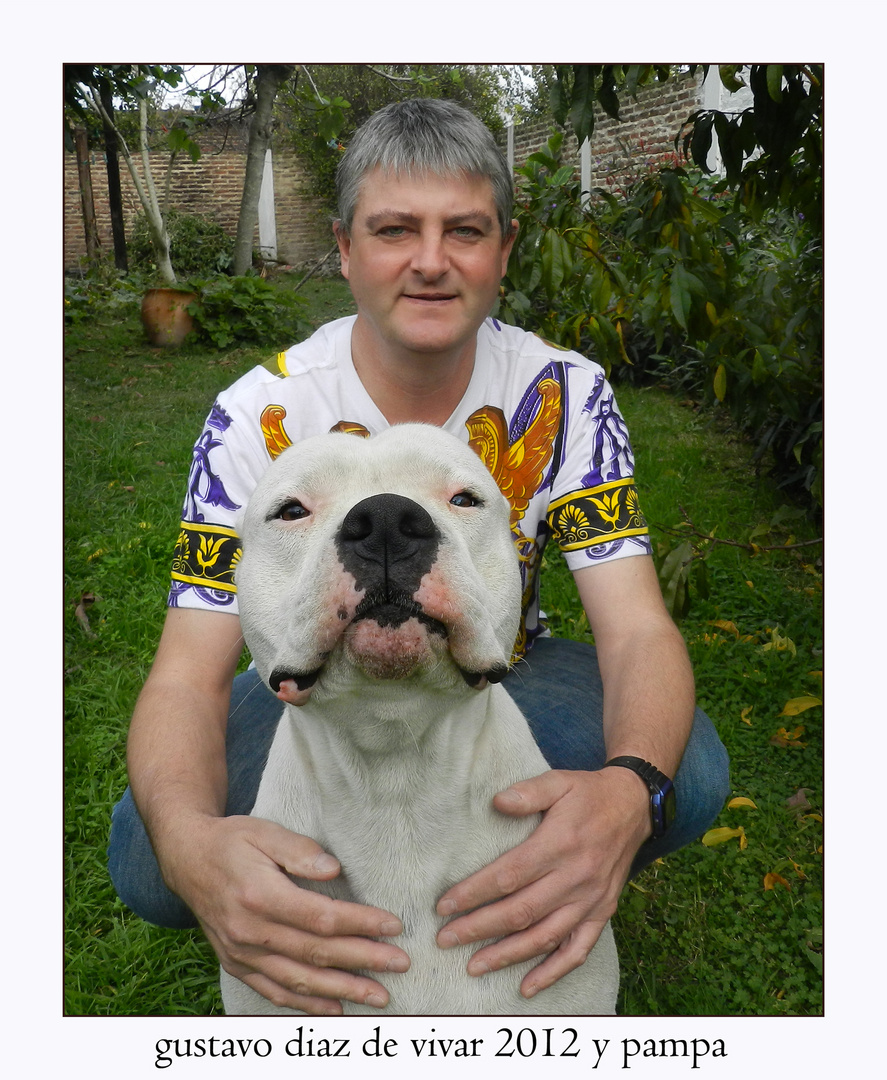 Diaz de vivar gustavo 48 años y pampa Dogo Argentino - Diaz de vivar gustavo