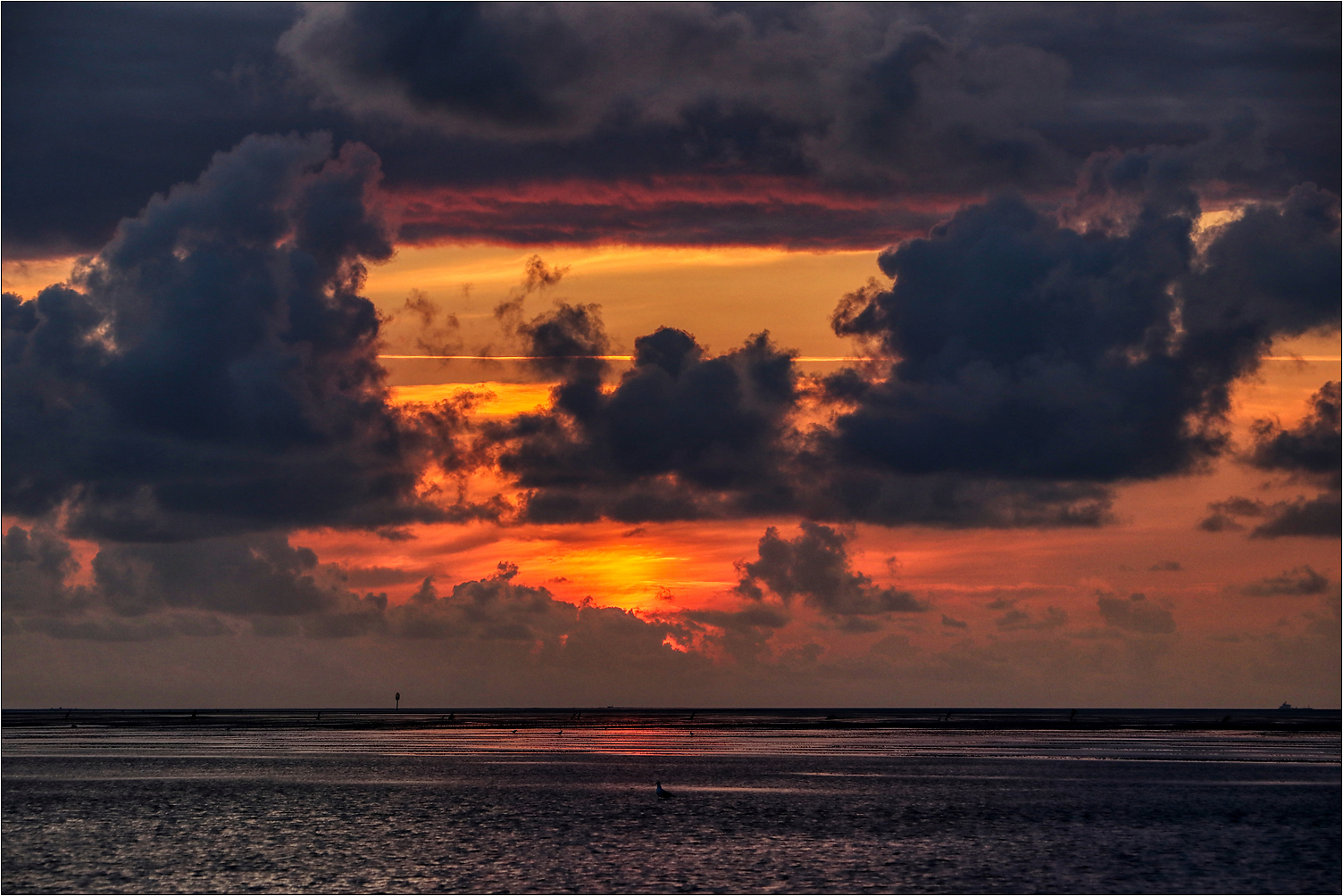 Dicke Wolken im Watt...