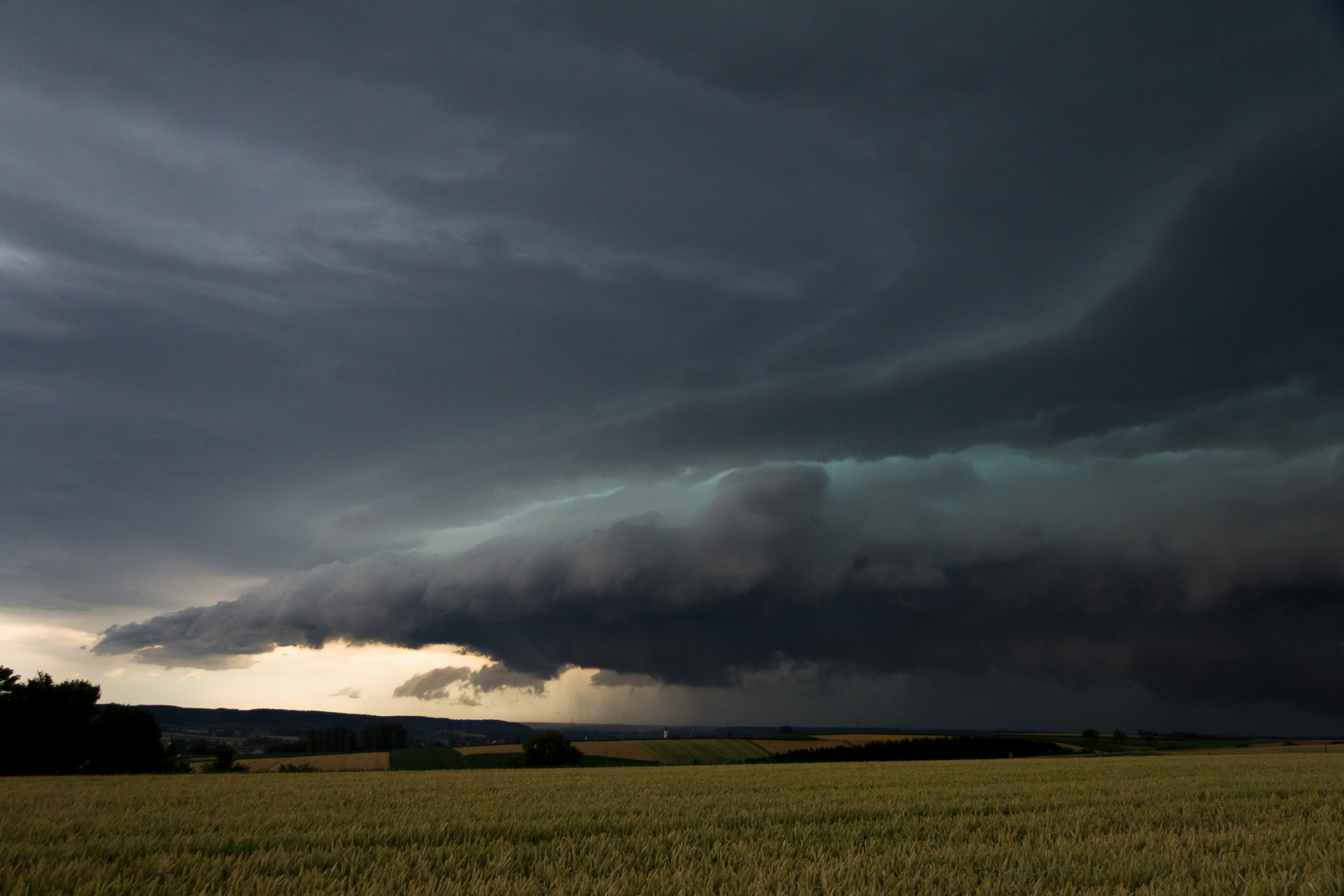 Dicke Wolkenfront, Wertingen, 9.7.2011