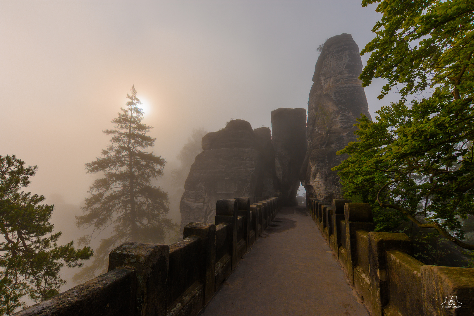 Dicker Nebel an der Bastei