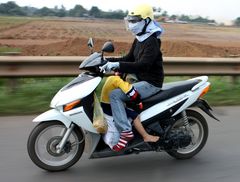 Did you see this position on a motorbike before?