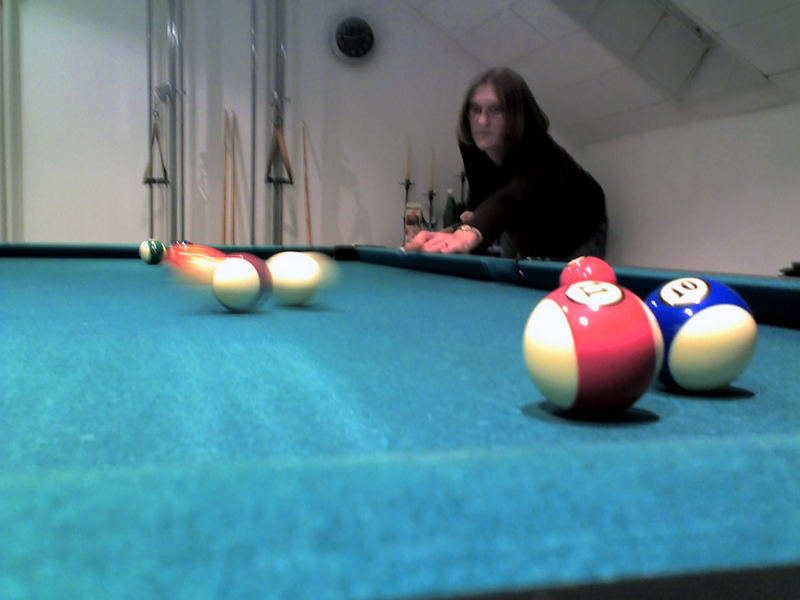 Didi beim Billard 16.12.2006