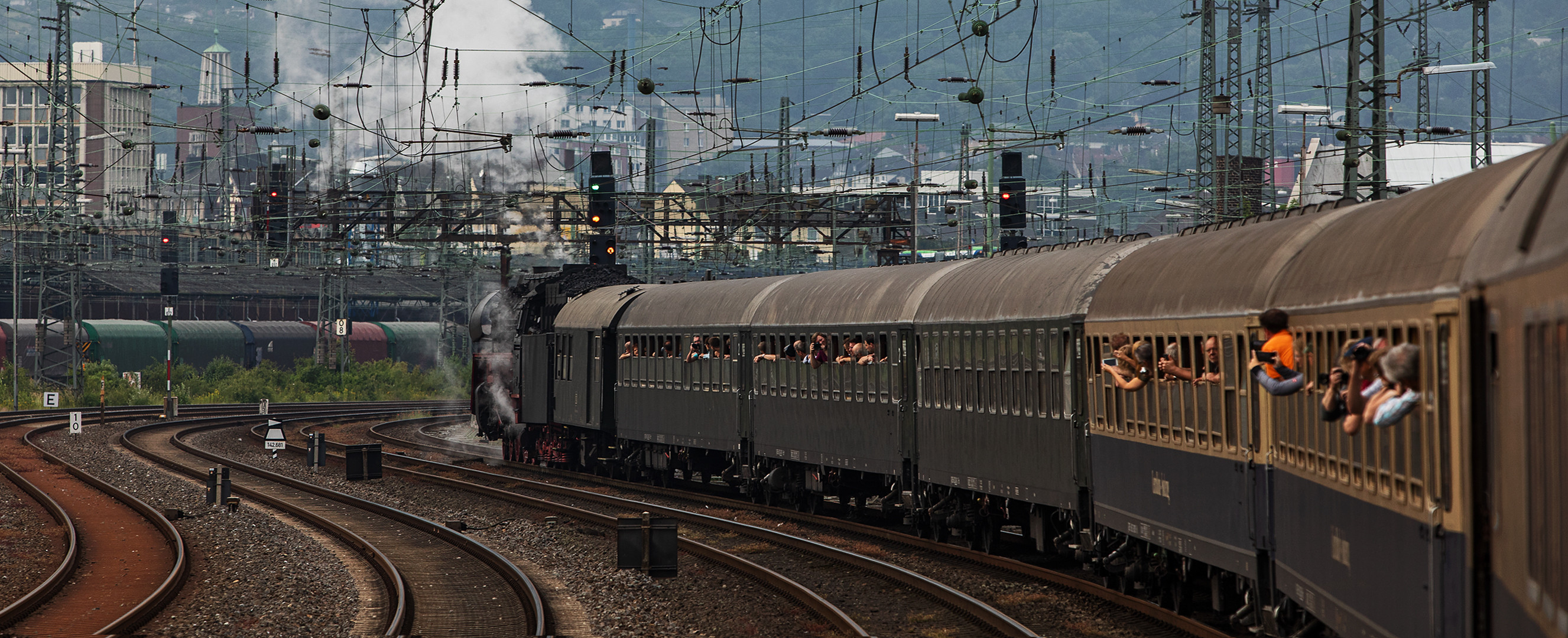 Die 01 519 auf dem Weg nach Linz