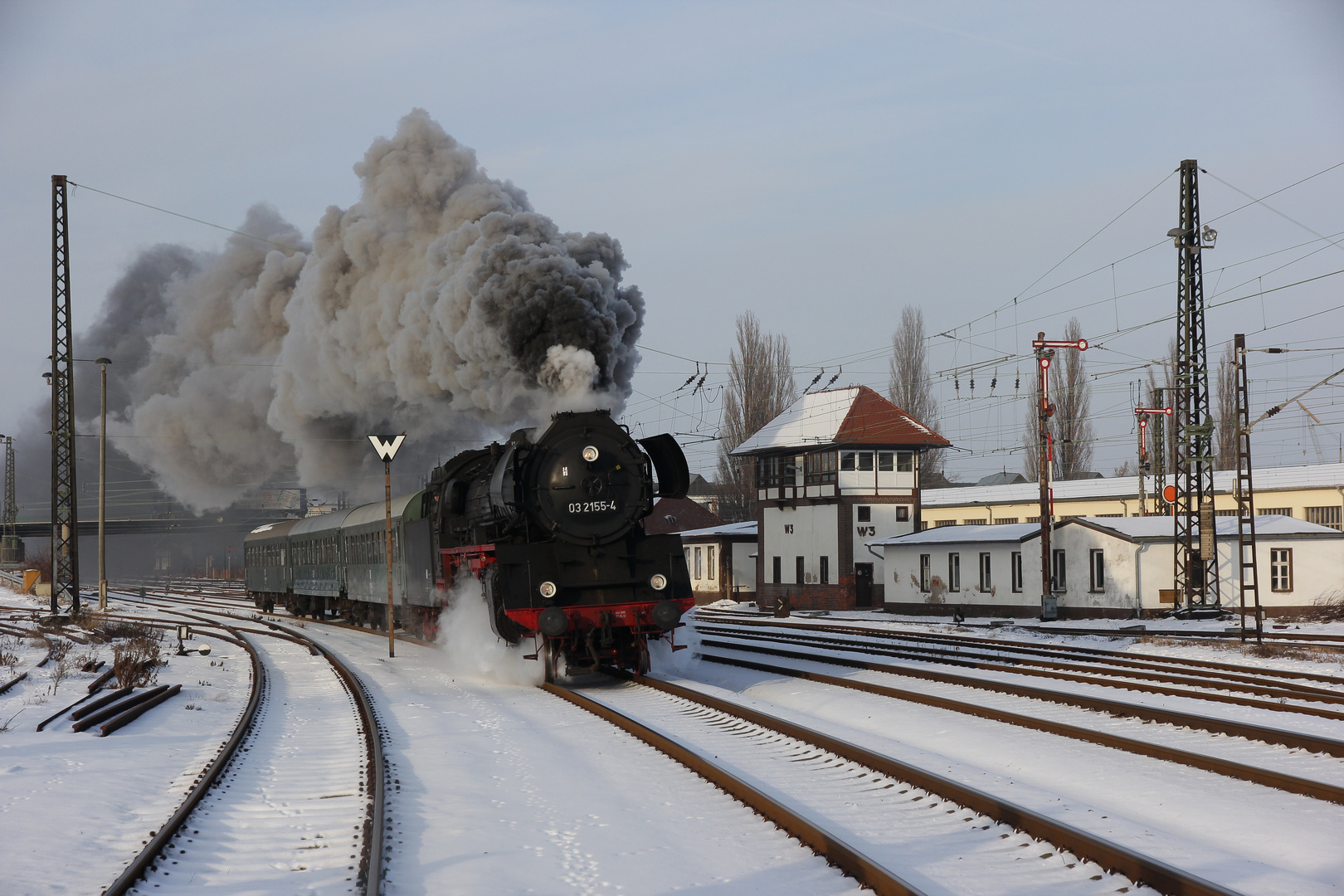 Die 03 2155  in Köthen