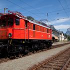 Die 1245.518 erreicht mit dem Kaiserzug den Bahnhof Ebensee