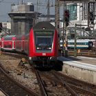 Die 218 401-8 erreicht den Münchner Hauptbahnhof