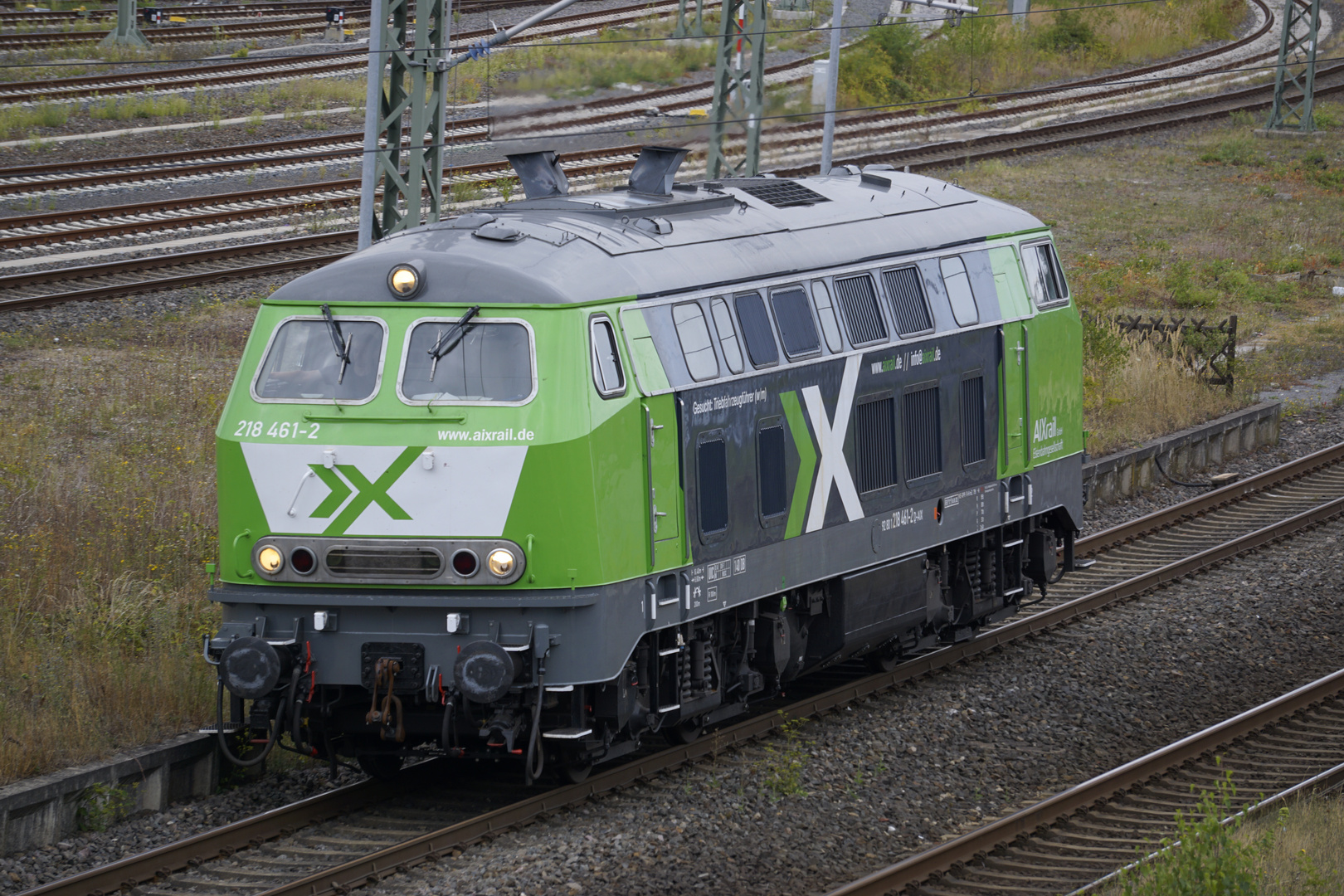 Die 218 461-2 der AIXrail GmbH (Aachen)