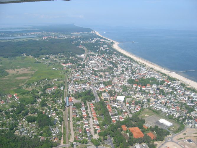 Die 3 Kaiserbäder - Ahlbeck, Heringsdorf und Basin aus der Vogelperspektive