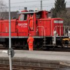 Die 363 713-9 im Bahnhof Freilassing