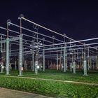 Die 380 kV-Schaltanlage war zwar nicht beleuchtet...