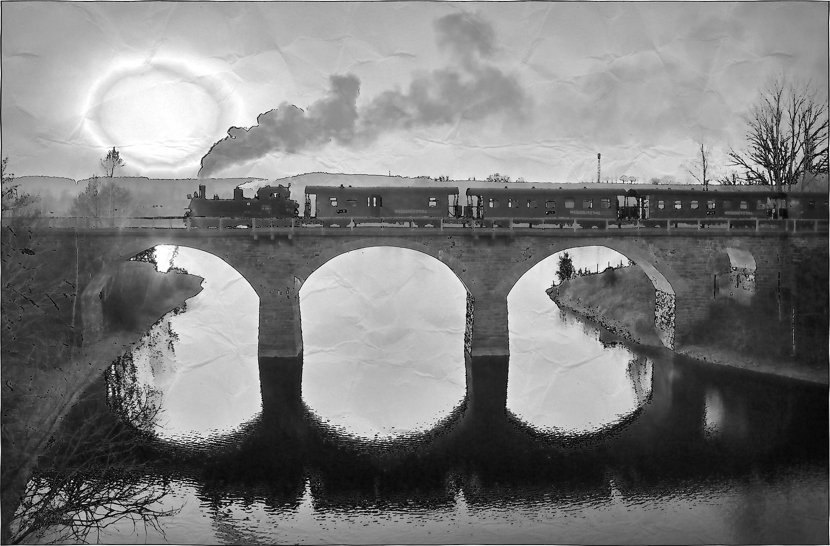 Die 4 K auf der Brücke ...