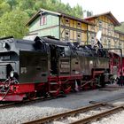 Die 99 7245-6 im Bahnhof Eisfelder Talmühle