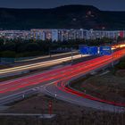 Die A 4 bei Jena-Lobeda