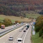 die A 8 bei Gruibingen