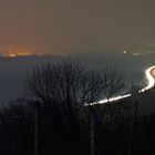 Die A5 bei Nacht und Nebel