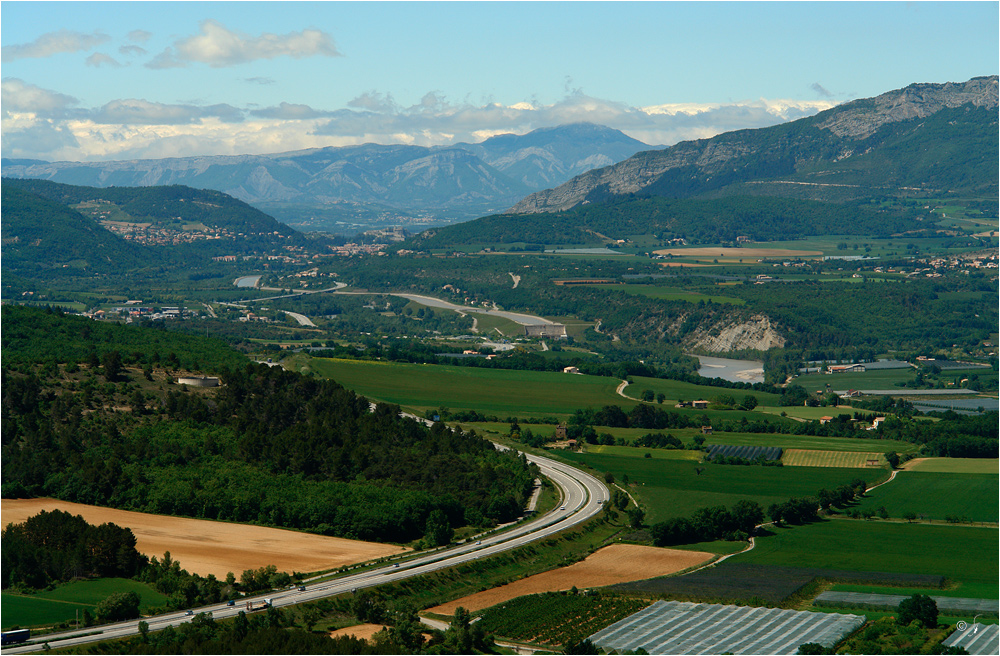 Die A51 südlich Sisteron