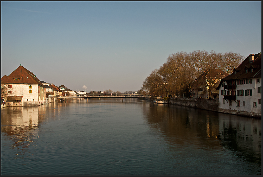 Die Aare in Solothurn...