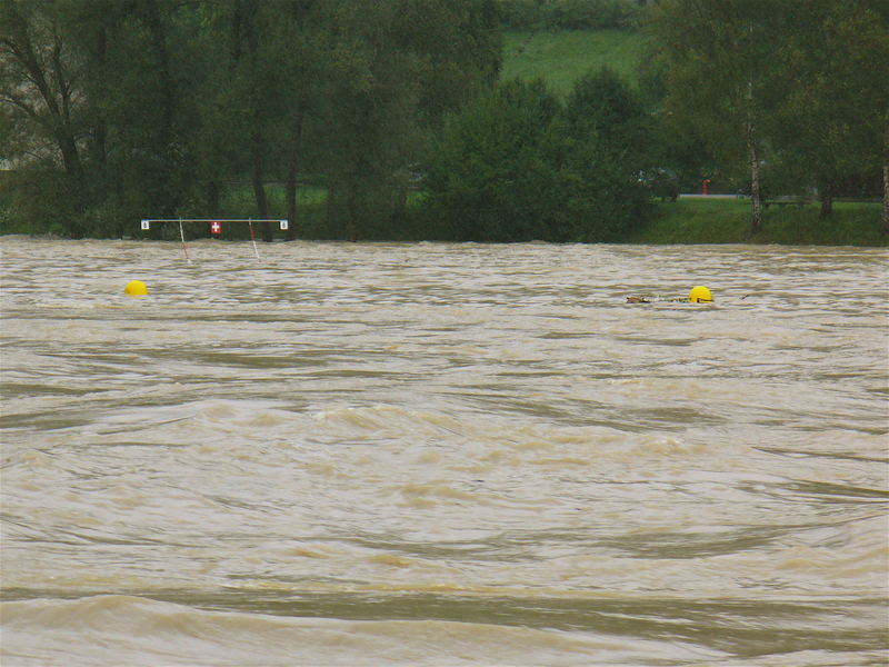 Die Aare nach dem Regen