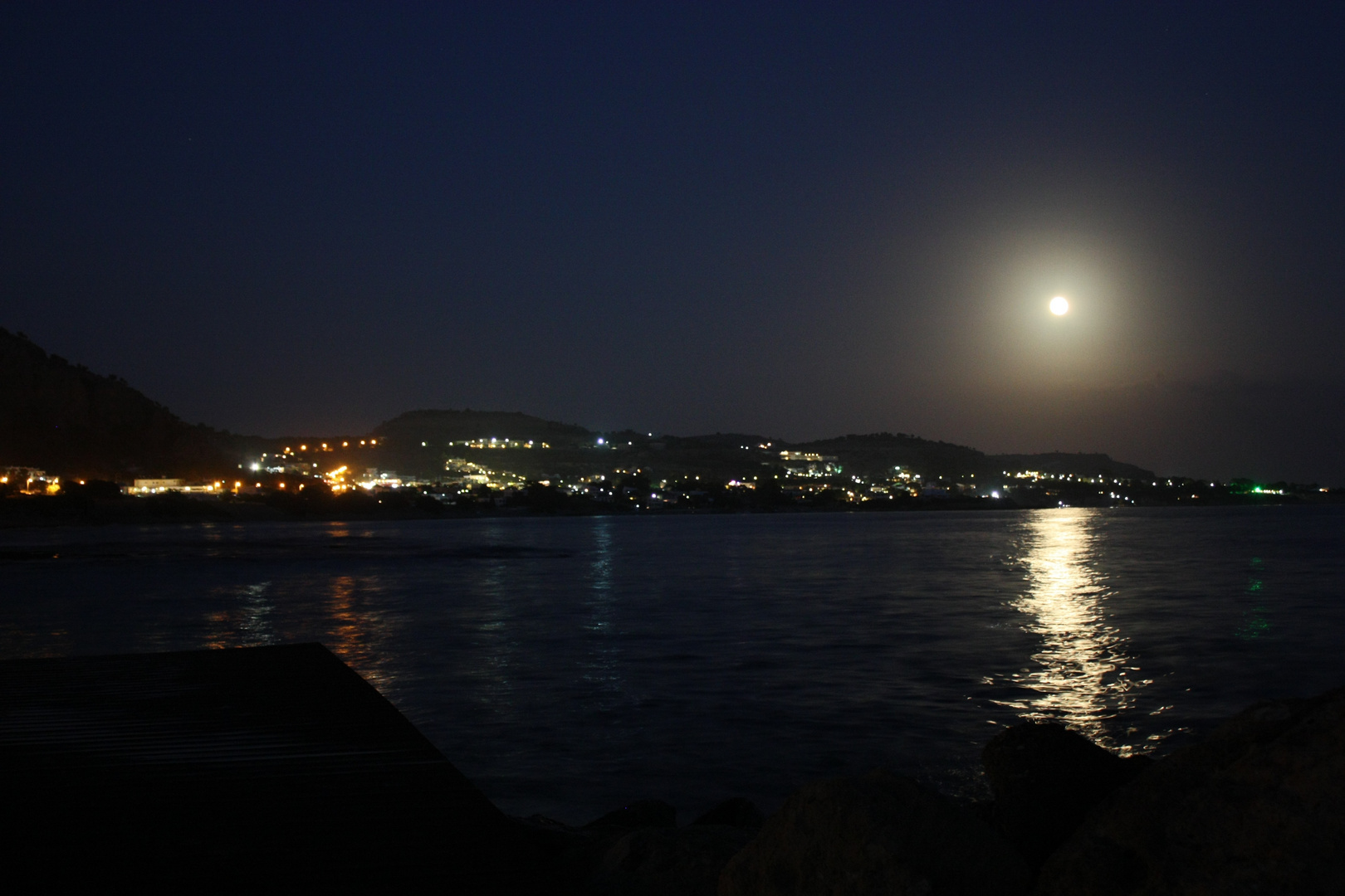 Die Abenddämmerung von Rhodos