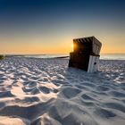 Die Abendsonne am Strand bei Ahrenshoop