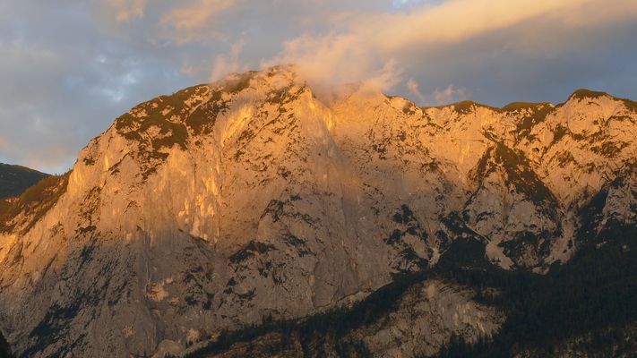 Die Abendsonne an der Trisselwand