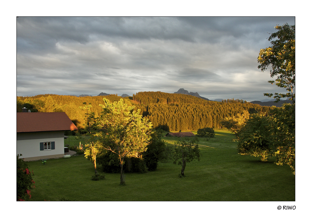 die Abendsonne scheint zum Glück   :-))