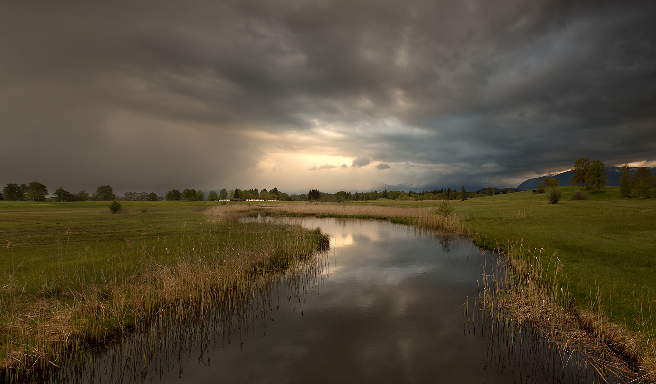 Die Ach bei Wind und Wetter