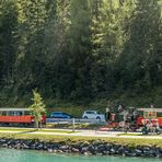 Die Achenseebahn beim Bahnhof Seespitz