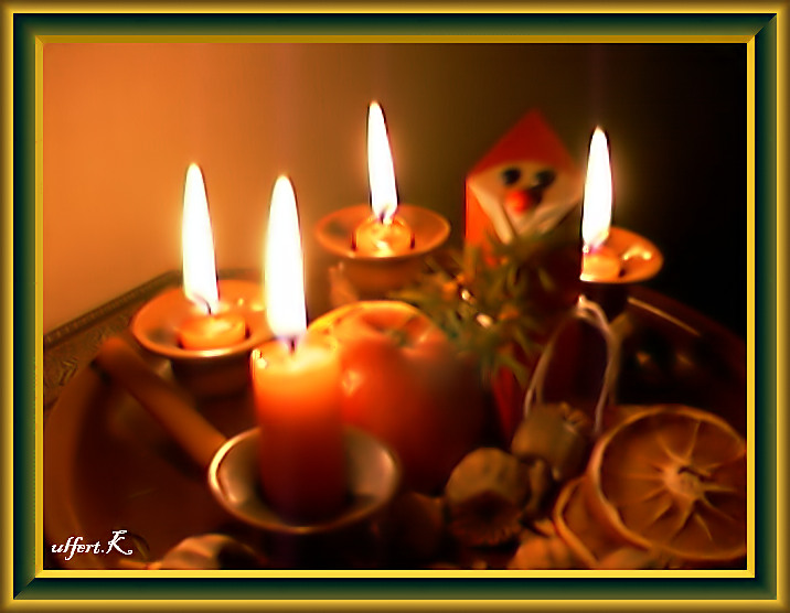 Die Adventszeit mit gemütlichem Kerzenlicht