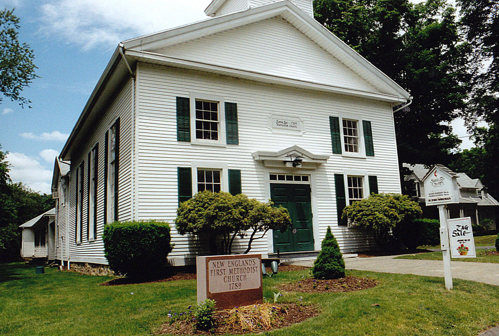 Die älteste Methodistenkirche in Easton (Connecticut)